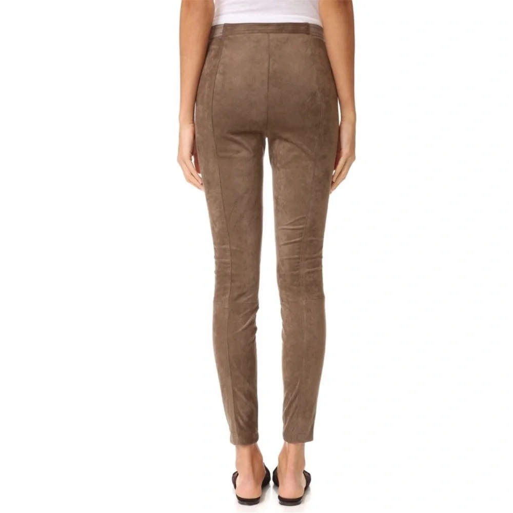 BB Dakota Bark Wilton Faux Suede Leggings Size Medium